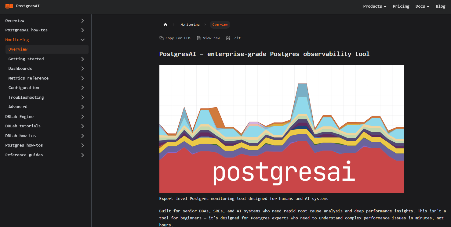 PostgresAI screenshot